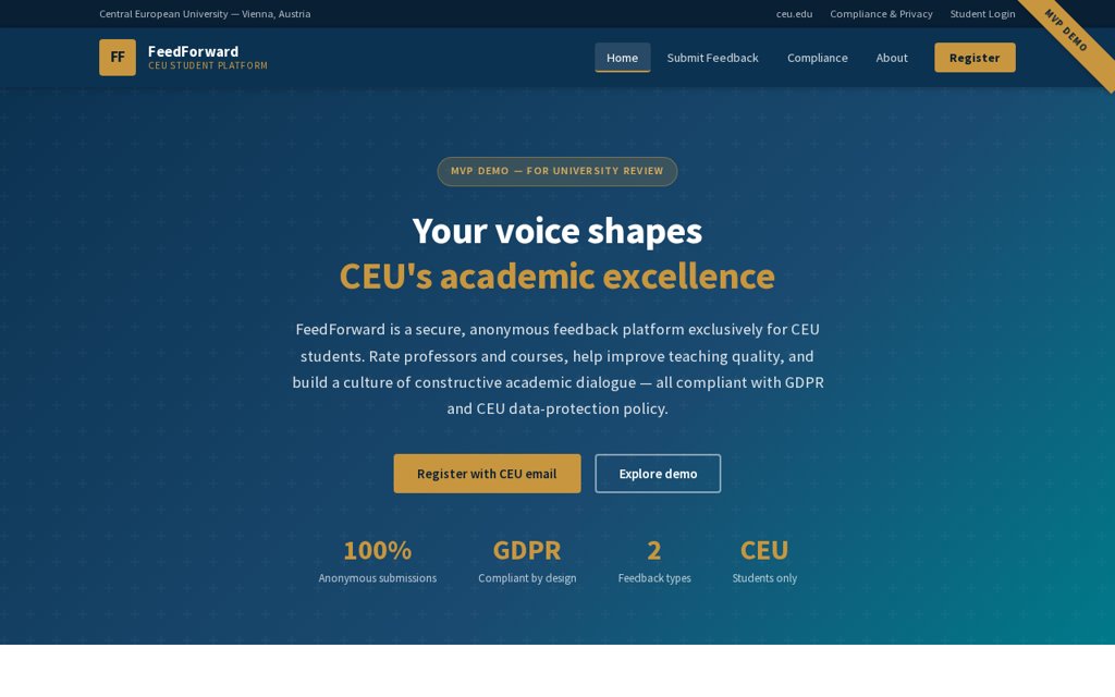 CEU FeedForward preview