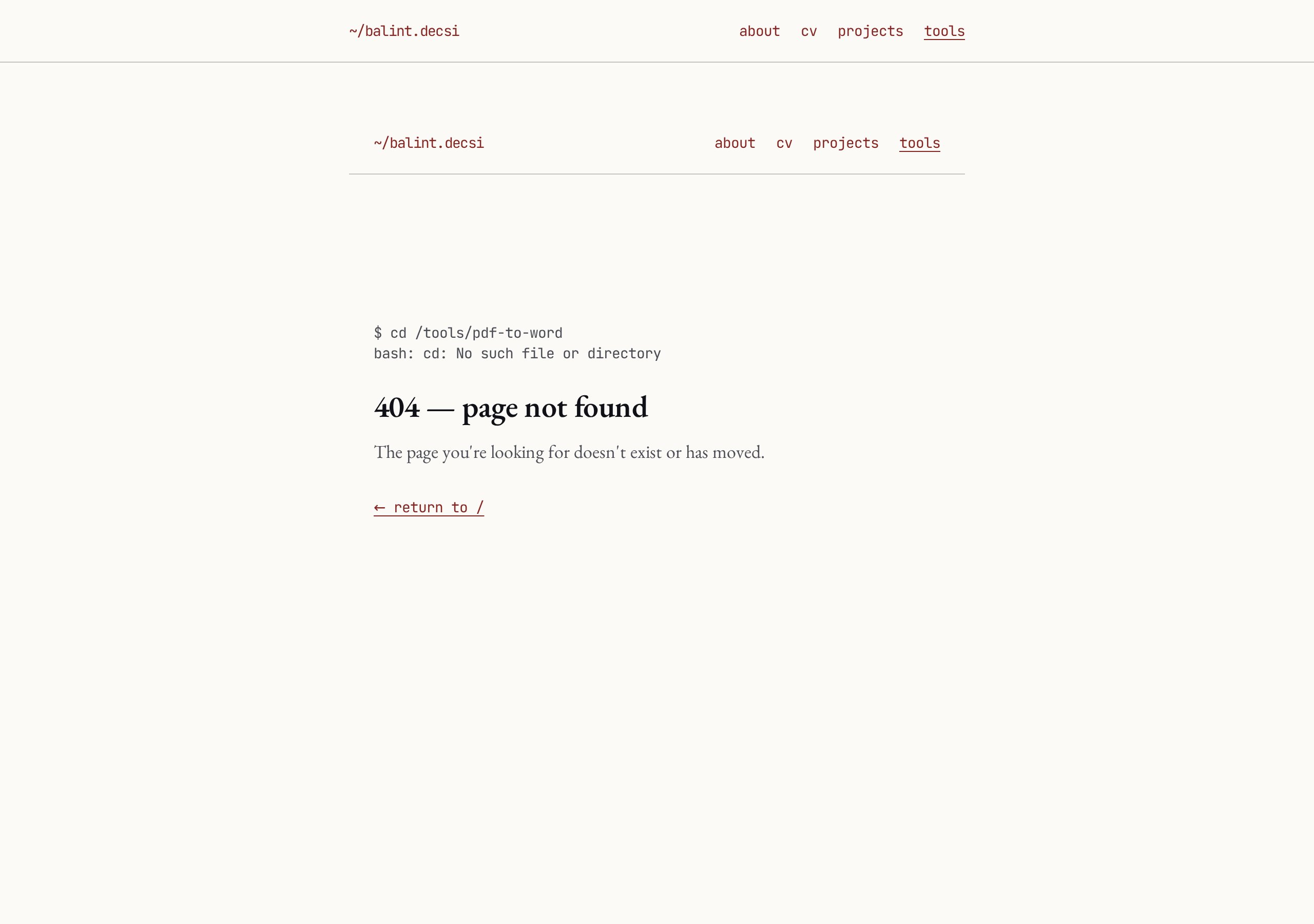 PDF → Word preview